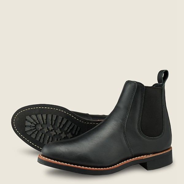 Heritage Kängor Dam Svarta - Red Wing 6-Inch Chelsea - Short Boundary Läder - 7630124-QO